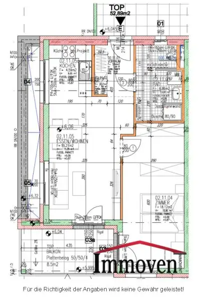 Sehr schöne und helle 2-Zimmerwohnung mit Balkon!