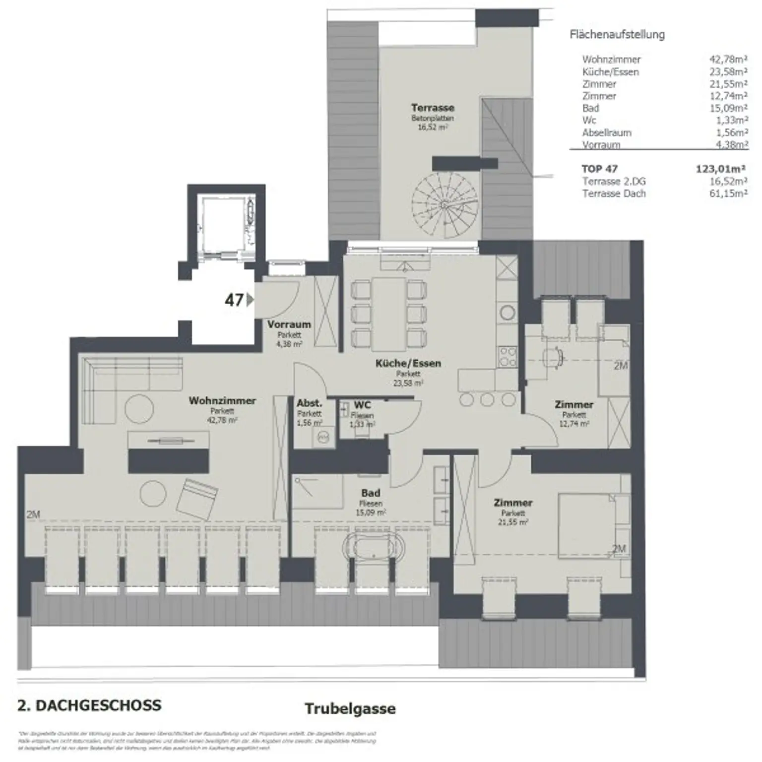 Grundriss TOP 47