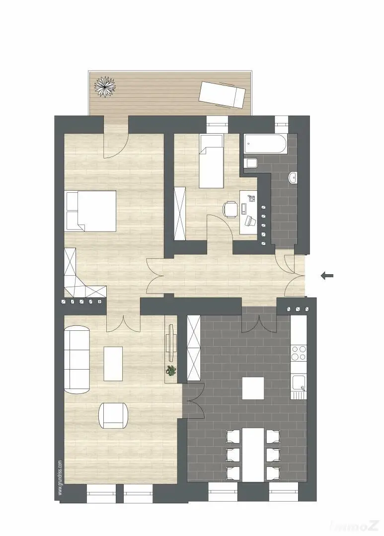 Modernisierter Altbau für Büro oder Ordination nähe Lendplatz -> Top 1