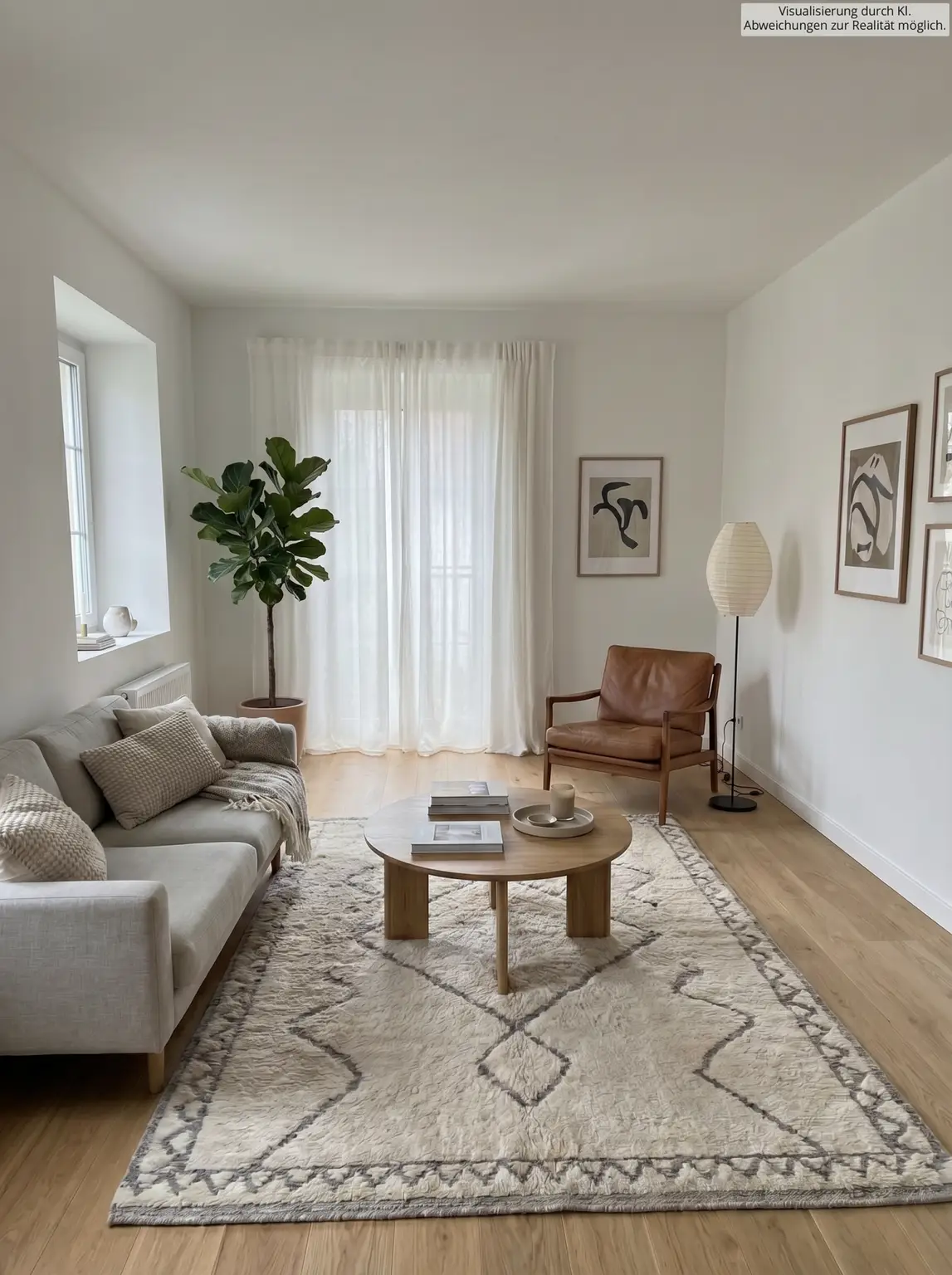 Wohnzimmer VISUALISERT MITHILFE KI