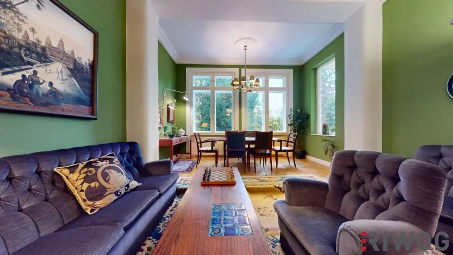 Wohnung mit touristischer Widmung nahe Schloss Schönbrunn | Prunkvolles 3-Zimmer Altbauapartment mit Loggia I 360° Rundgang