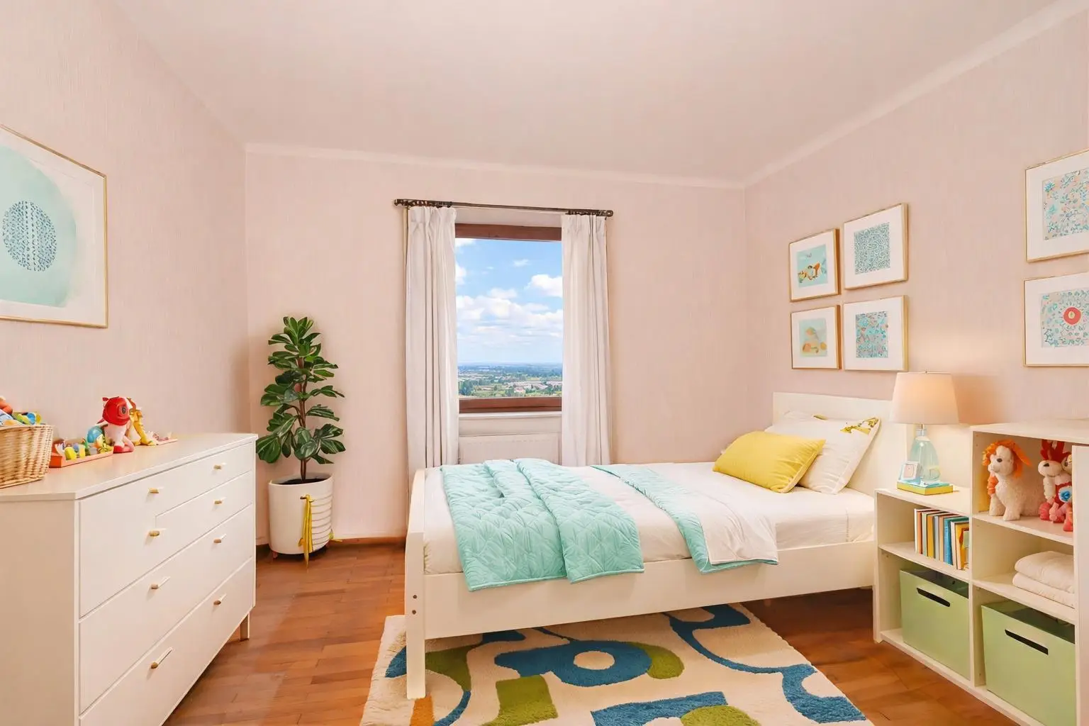 Kinderzimmer (virtuell eingerichtet)