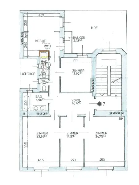 Grundrissplan