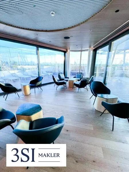 Exklusive möblierte Wohnung in den DANUBEFLATS mit phantastischem Ausblick