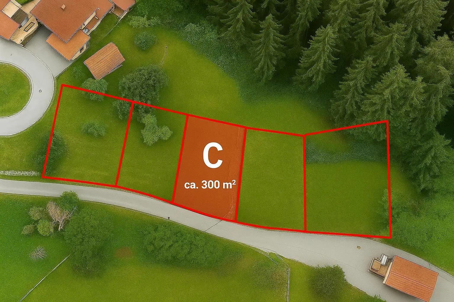 Grundstück - Landeck - schematisch dargestellt