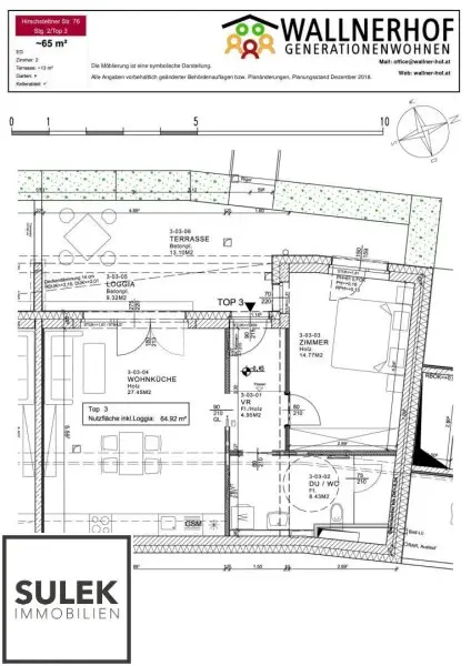 Helle 2-Zimmer Wohnung mit Terrasse im Projekt Wallner-Hof // ab 1.12. verfügbar!
