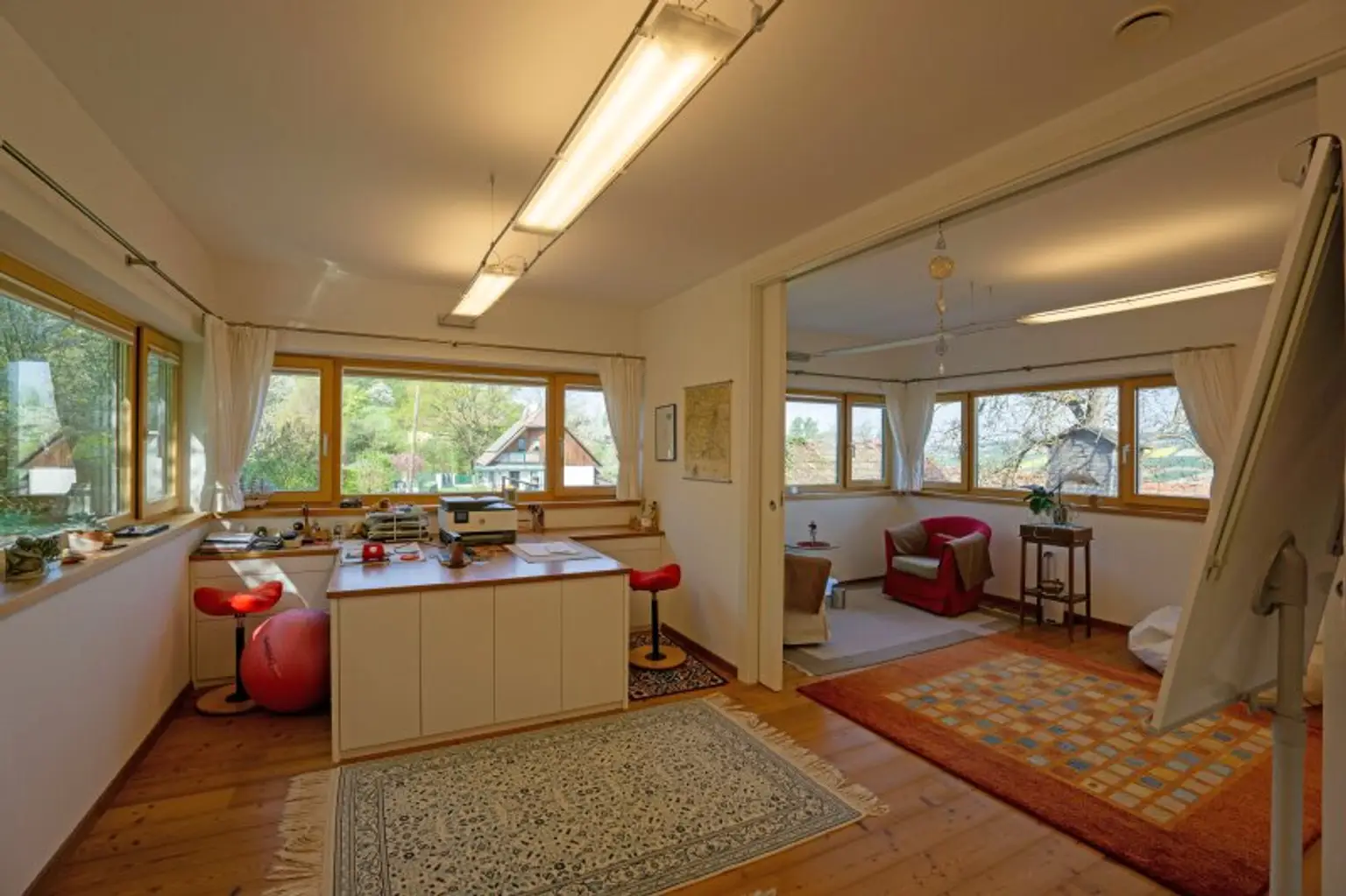 südliches Zimmer 2 mit Schiebetür zu Zimmer 1