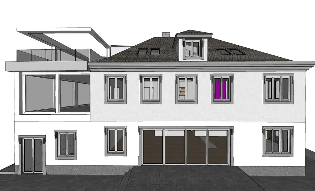 Edelrohbau-Villa, Herrschaftlicher Wohnsitz am Fuße des Kahlenberges an der Donau. Teilrestauriert entkernt und komplette Ausbauplanung.