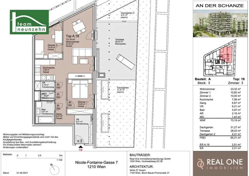 „An der Schanze“ – Exklusives Wohnen im Donaufeld