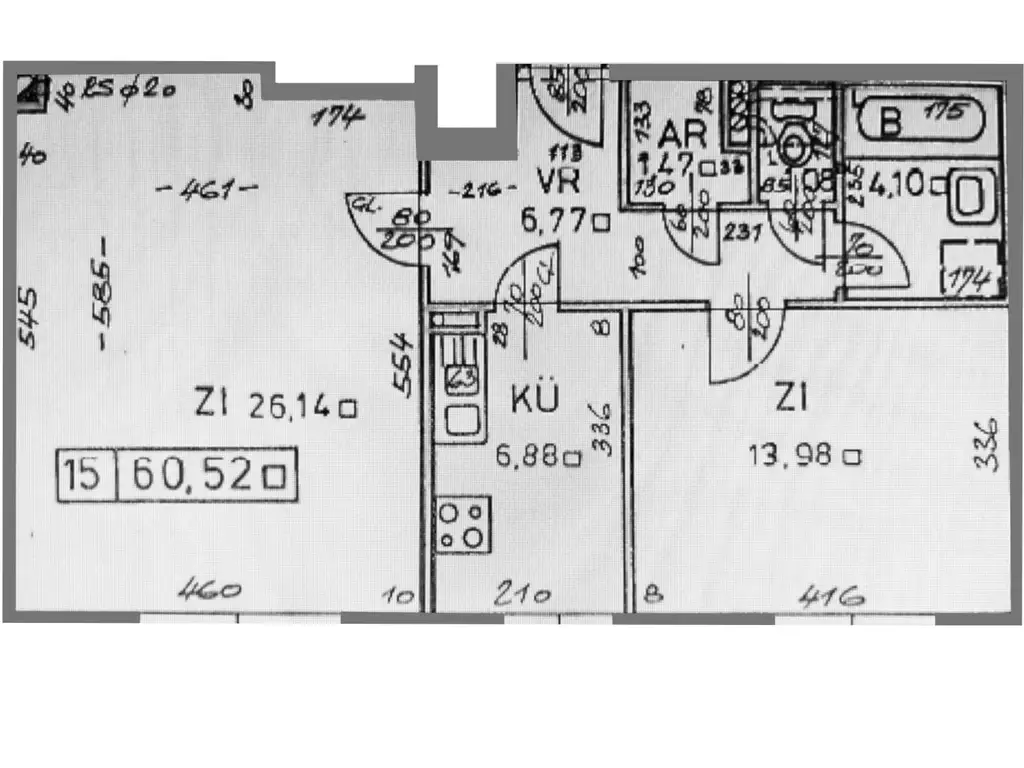 "2-Zimmer-Wohnung mitten im 2. Bezirk"