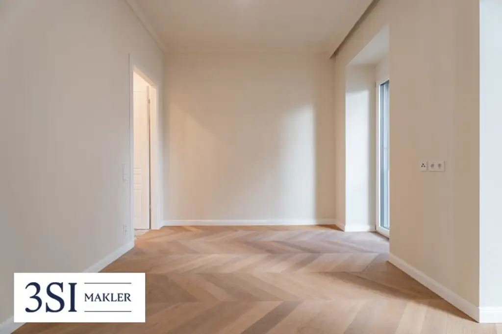 Stilvolle 3-Zimmer-Wohnung mit Balkon beim Naschmarkt