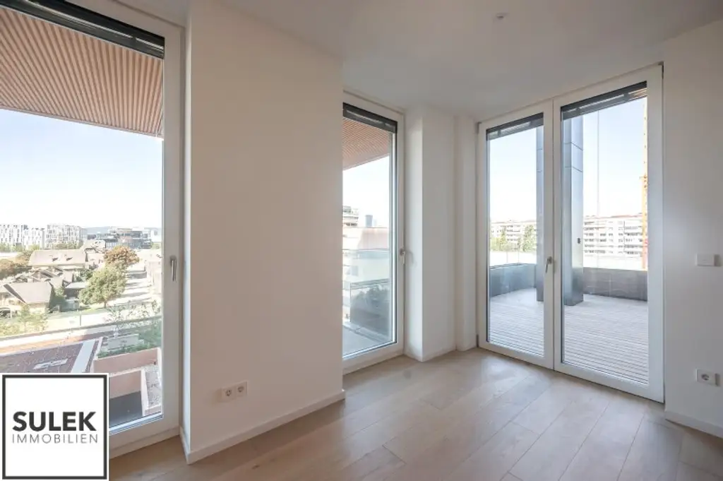 Exklusiv Wohnen im Projekt Grünblick mit U2-Anbindung! 3 Zimmer Erstbezugswohnung inkl. Balkon, Poolnutzung, Fitnessraum, uvm.!