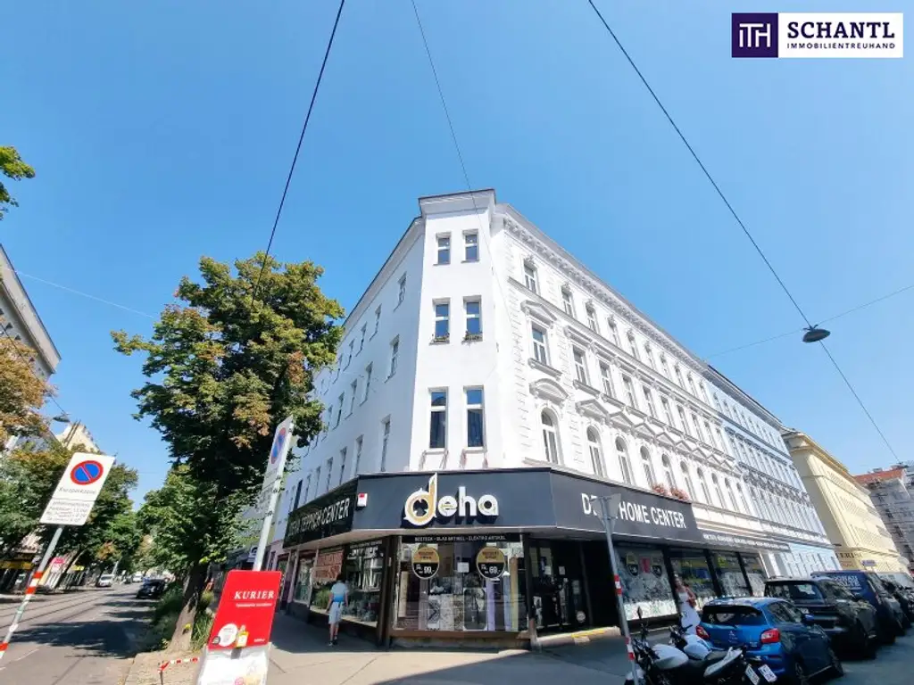 Altbauflair clever geplant - 3 Zimmer in kompakter Größe! Entzückende Altbauwohnung + Traumhaft schönes Haus + Perfekte Infrastrukur und Anbindung + Neue Einbauküche! Jetzt zugreifen!