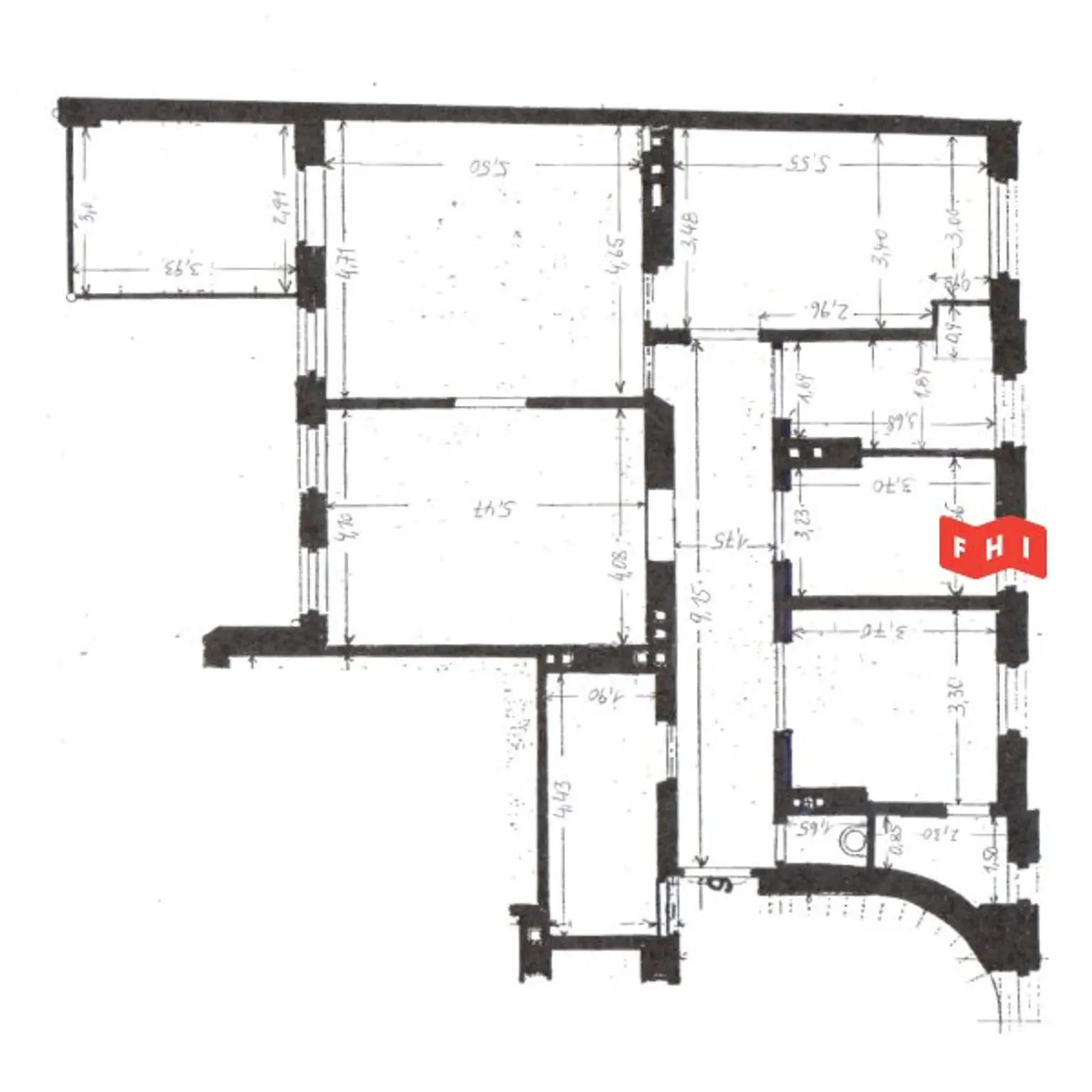 Unbefristete 140m² Stilaltbaumiete mit verglaster Wintergartenveranda, Gartenblick u. historischen Kachelöfen