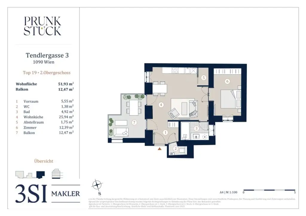 PRUNKSTÜCK: Stilvolle 2-Zimmer-Wohnung im Erstbezug mit Balkon und hochwertigem Design