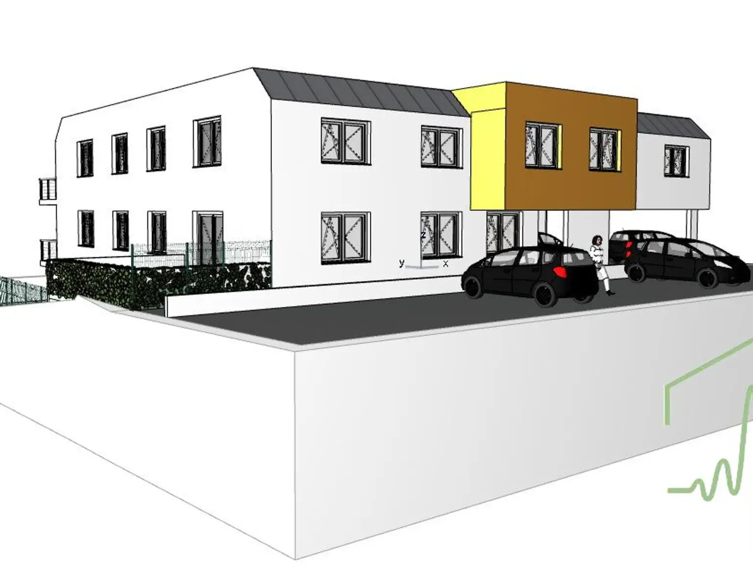 BAUTRÄGER-GRUNDSTÜCK mit Architektur-Entwurfsplanung - 9 WOHNUNGEN in Zentrumsnähe