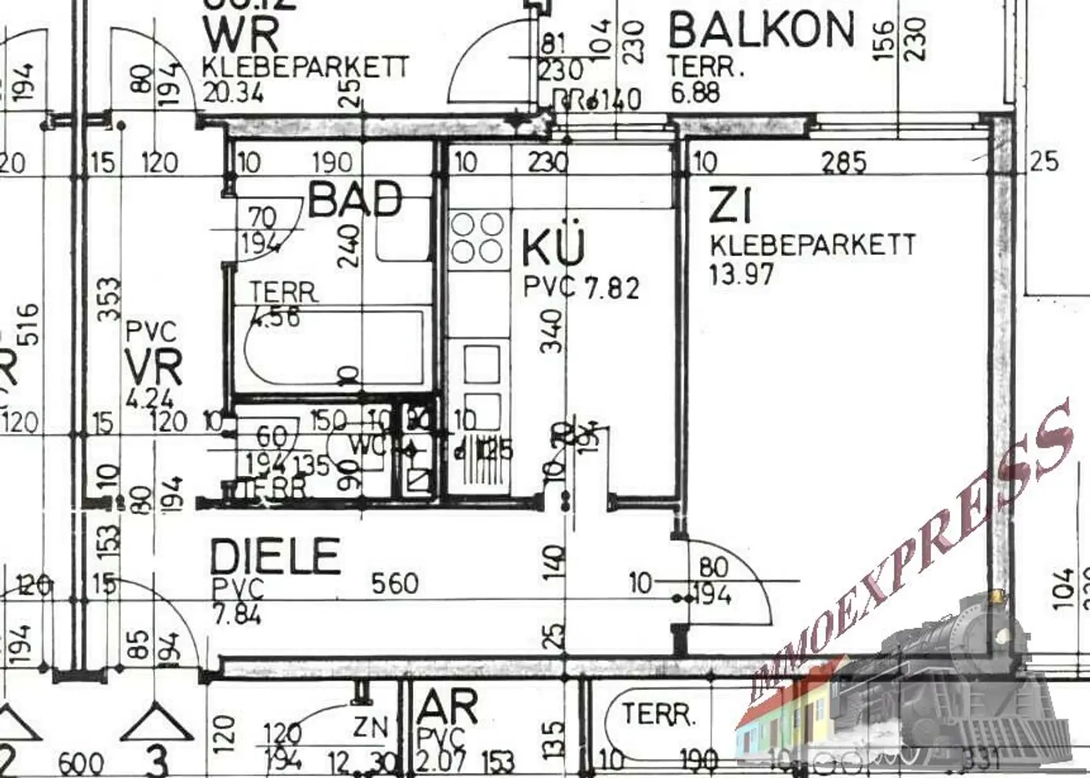 Sofortbezug möglich /  2 Zimmerwohnung mit Balkon in zentraler Lage,