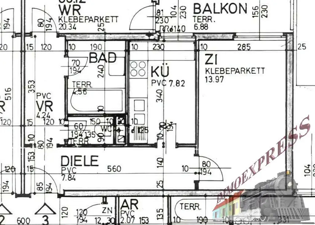 Sofortbezug möglich /  2 Zimmerwohnung mit Balkon in zentraler Lage,