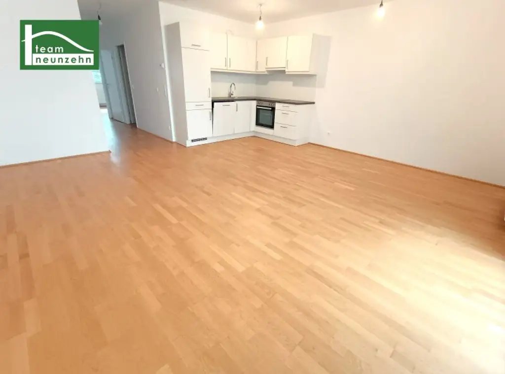 Grünblick mitten in der Stadt: 2-Zimmer-Neubauwohnung in Hofruhelage