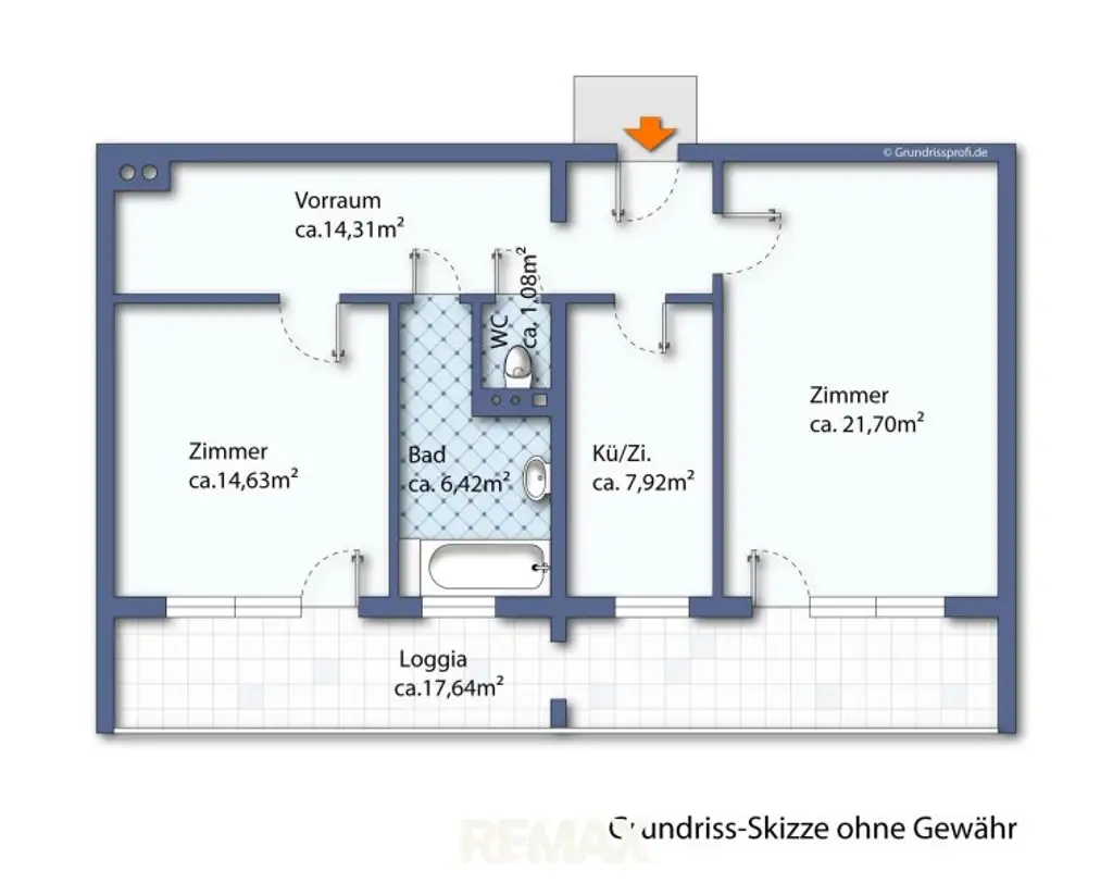Grundriss-Skizze