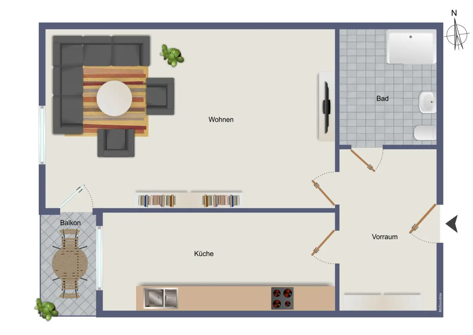 Modernes City-Apartment nahe Stadion & Murpark