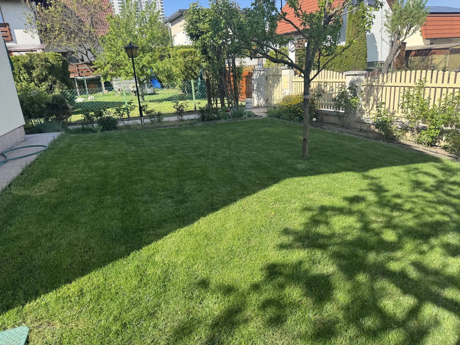 wunderschön angelegter Garten mit Obstbaumbestand