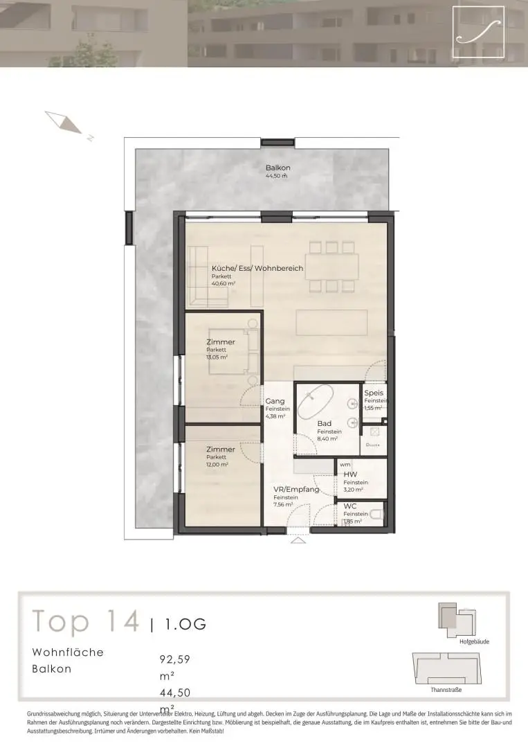 GR Hofgebäude Top 14, 1.OG