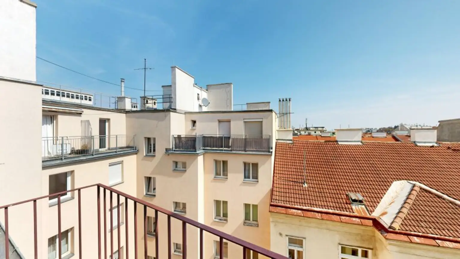 Blick vom Balkon