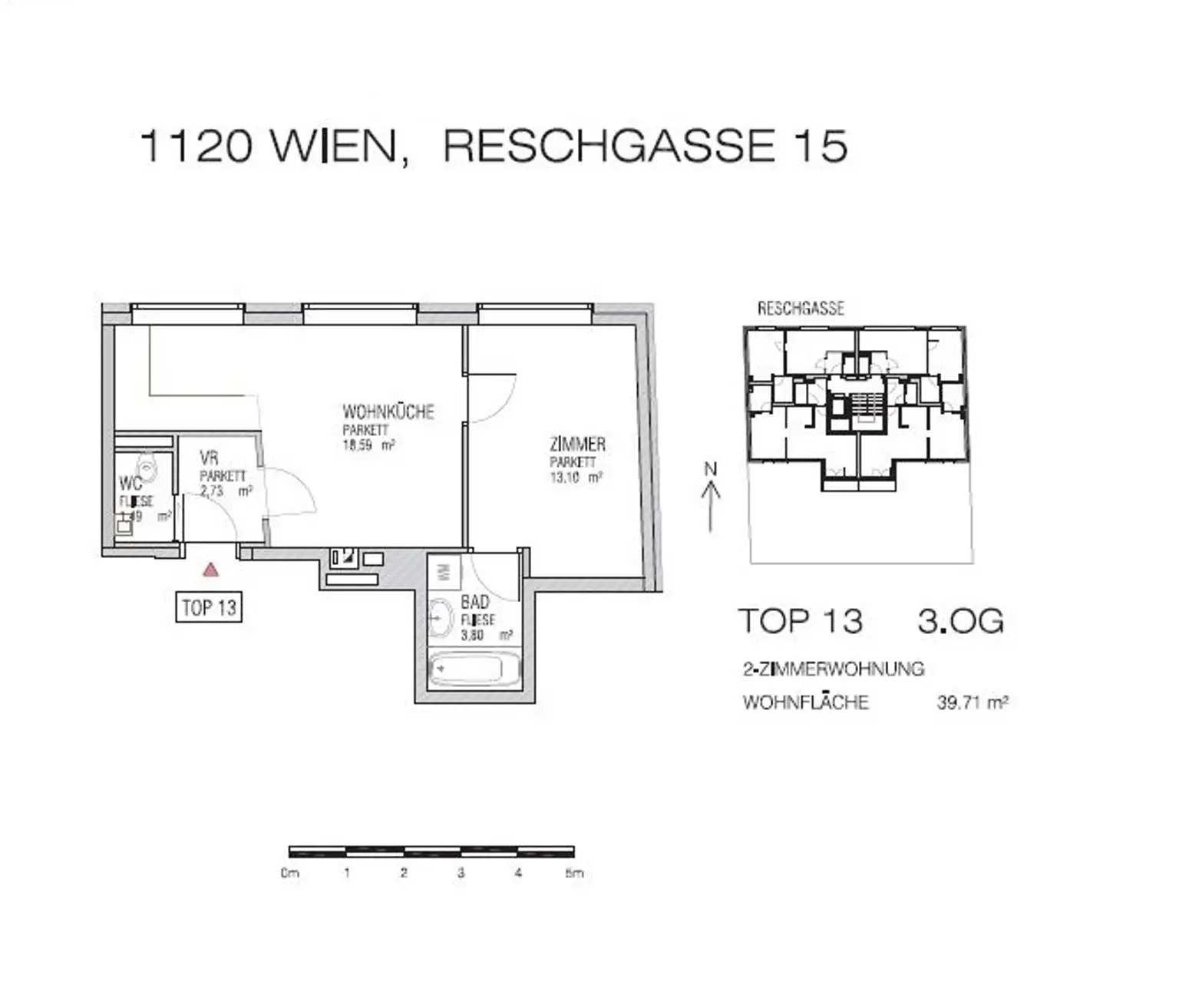 Helle 2-Zimmer-Wohnung nähe Meidlinger Hauptstraße