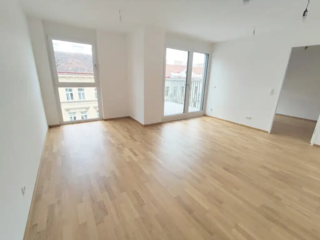 Modern wohnen in Meidling! Neubau 2-Zimmer-Erstbezug mit Balkon im 5. Liftstock - Top62