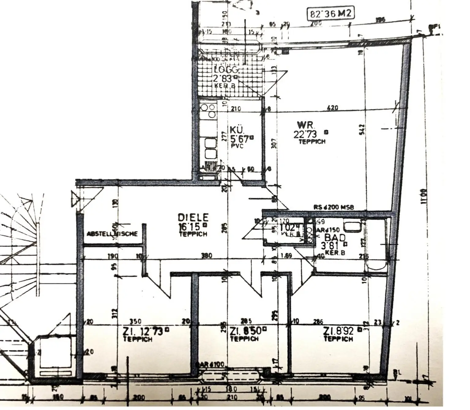 Loggia-Familien-Wohnung nahe U6 und Brunnenmarkt