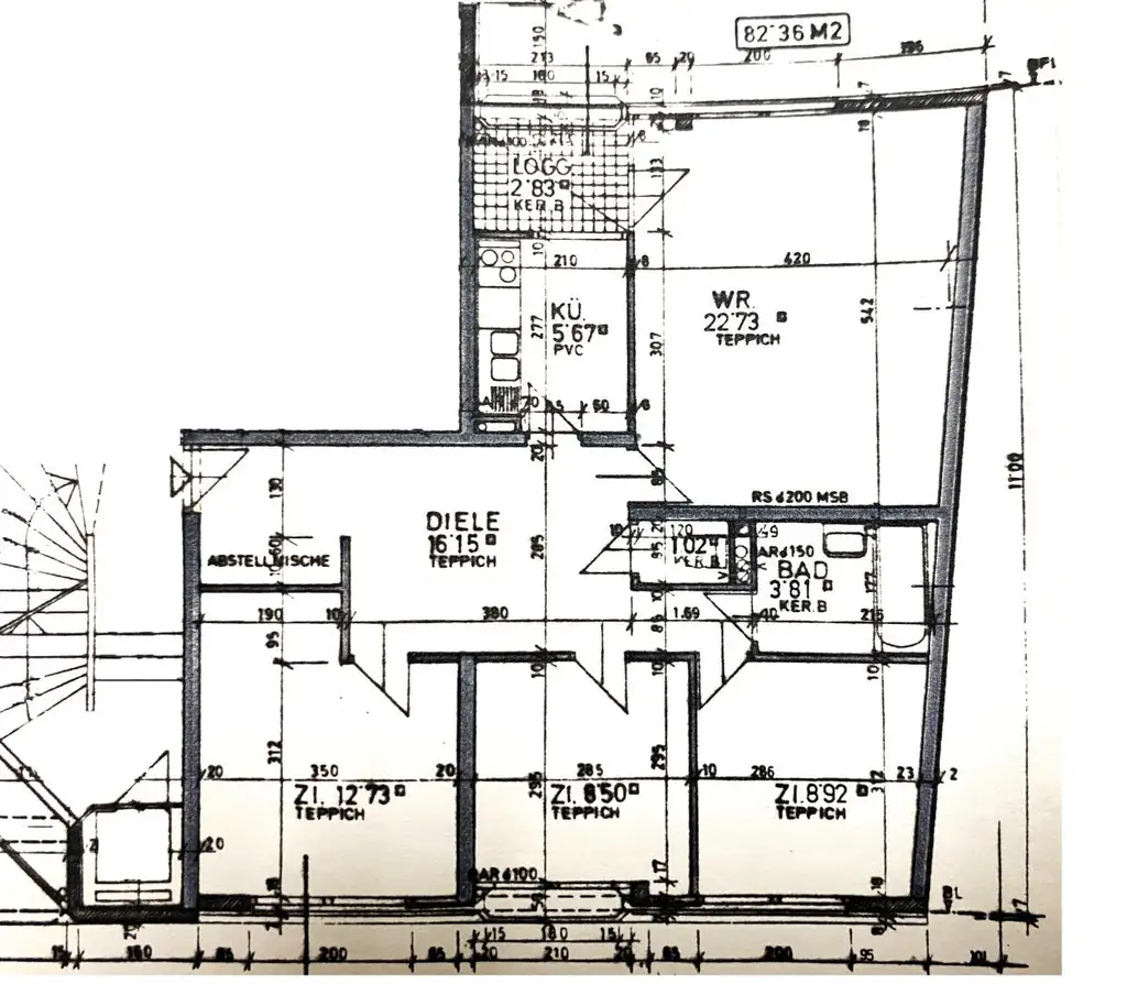 Loggia-Familien-Wohnung nahe U6 und Brunnenmarkt