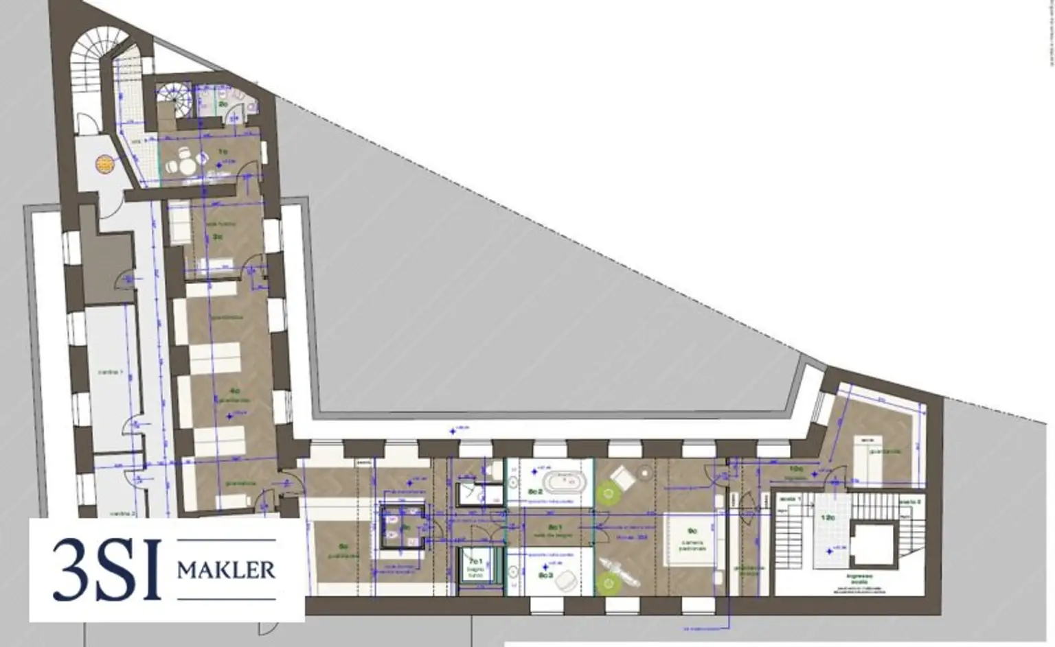 Exklusives Townhouse mit Loft-Charakter und privaten Gärten in bester Wiener Lage