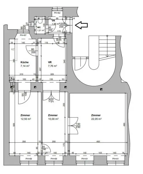 SÜDSEITIG : Stilaltbau beim Walter-Beck-Platz