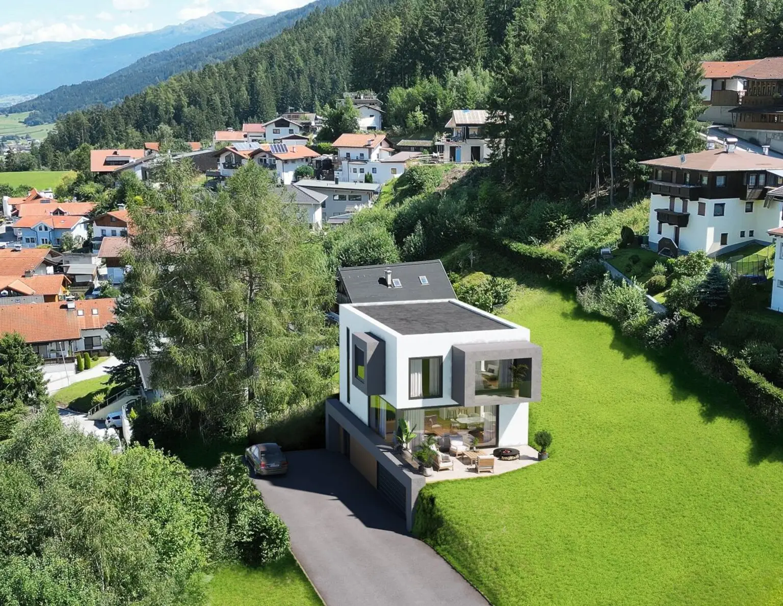 Architekten Einfamilienhaus (Neubau) in herrlicher Aussichtslage im Mittelgbirge