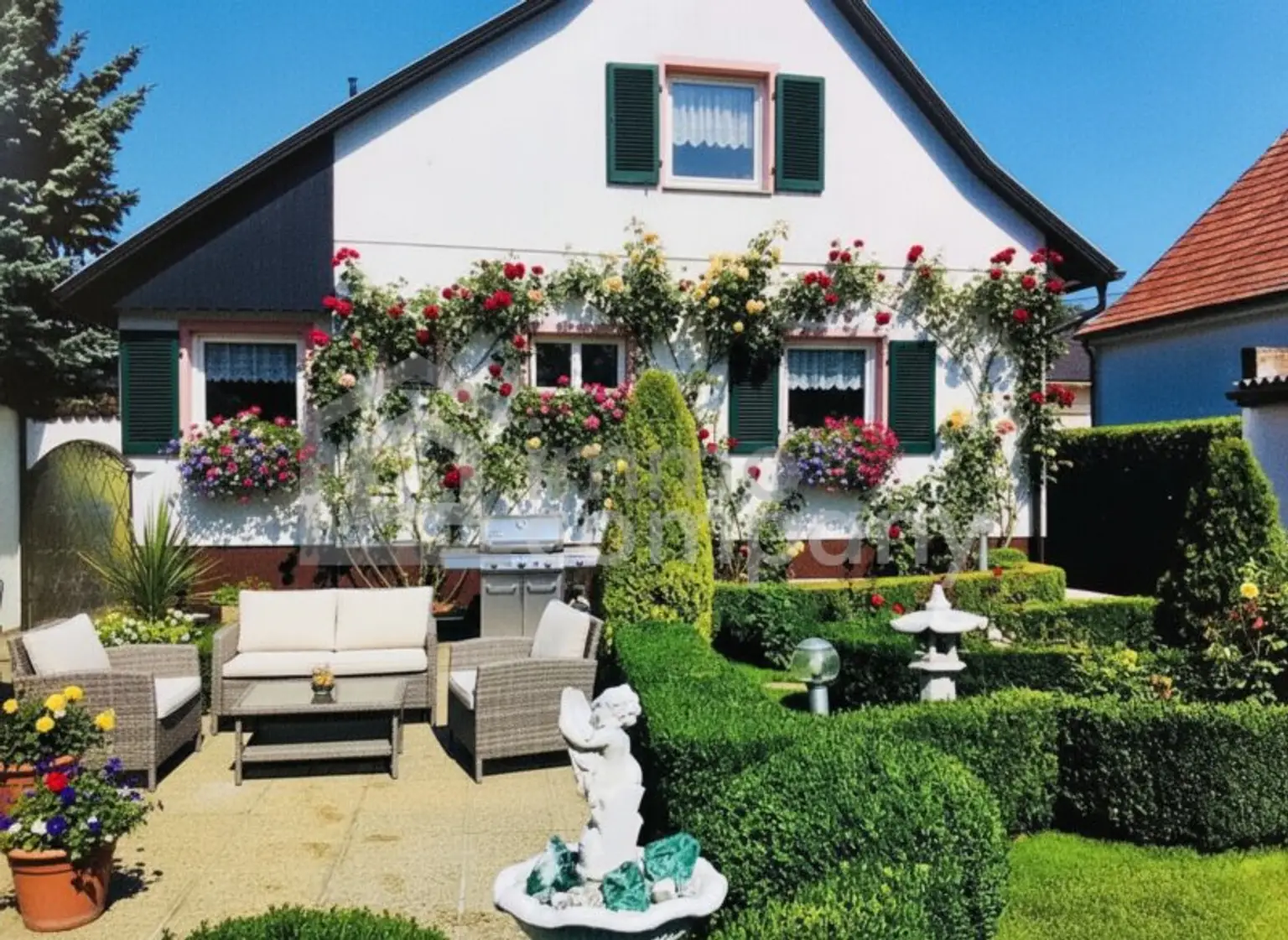 Freihaus im Secret Garden, ein Prachtgarten, im Nahbereich von Baden