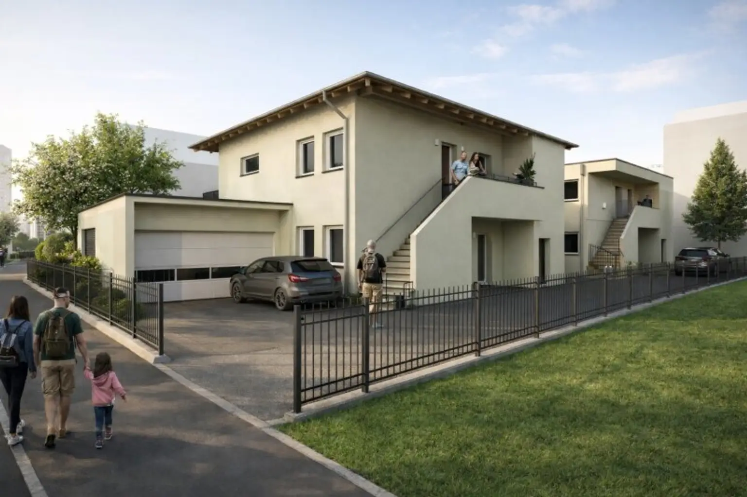 NEUBAU Kleinwohnanlage mit 2 Häuser und 8 Wohnungen in Waidmannsdorf - Schubertstraße