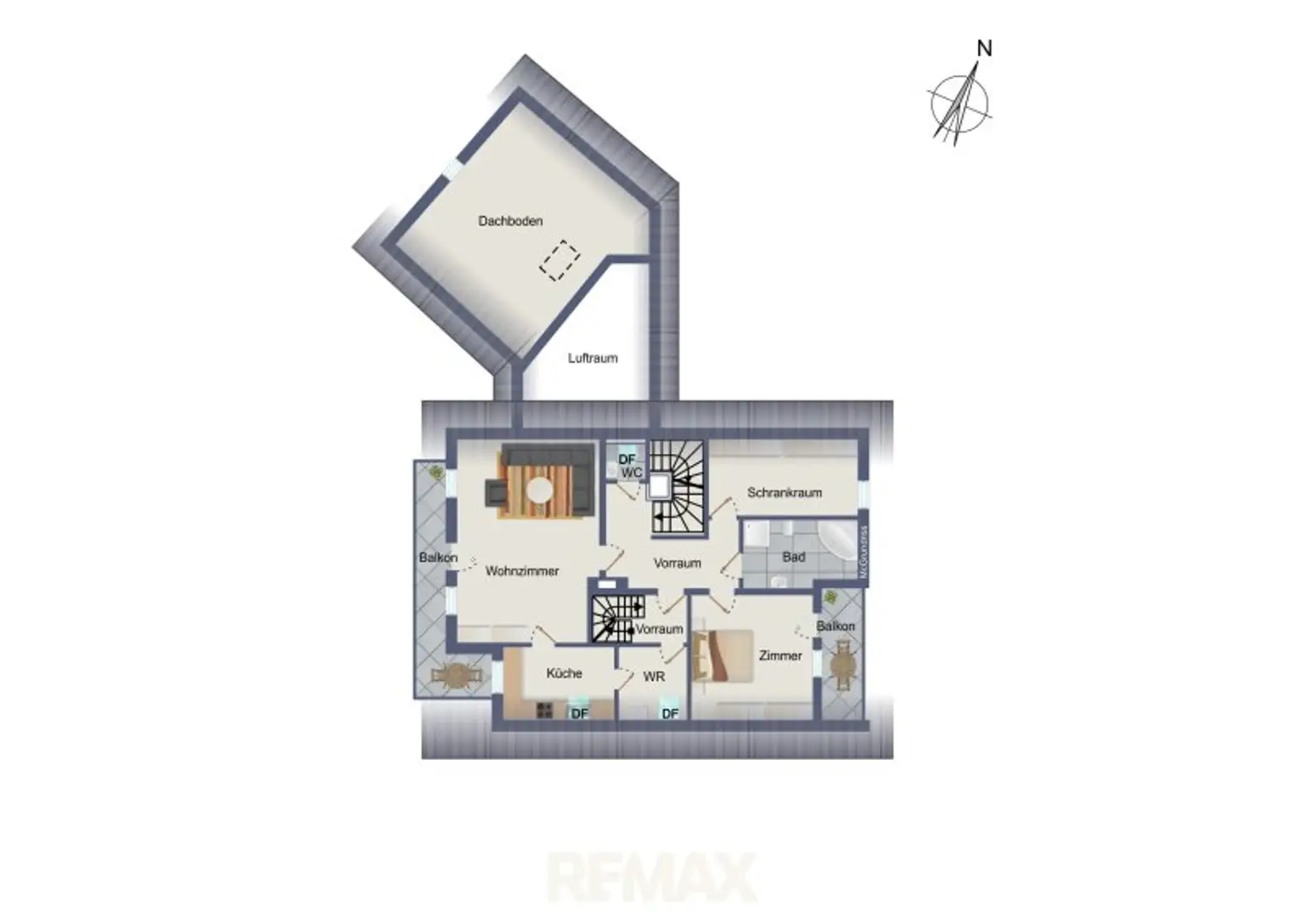 Grundriss 1. DG