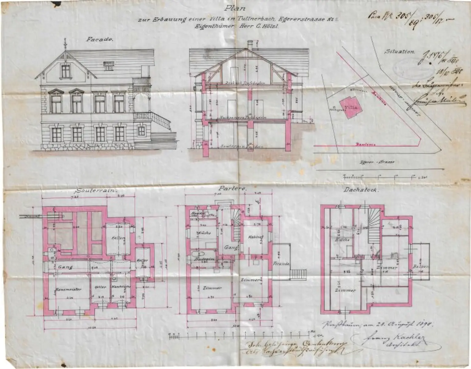 Einzigartige Wienerwaldvilla in Tullnerbach-Lawies - großzügiges Grundstück in absoluter Toplage