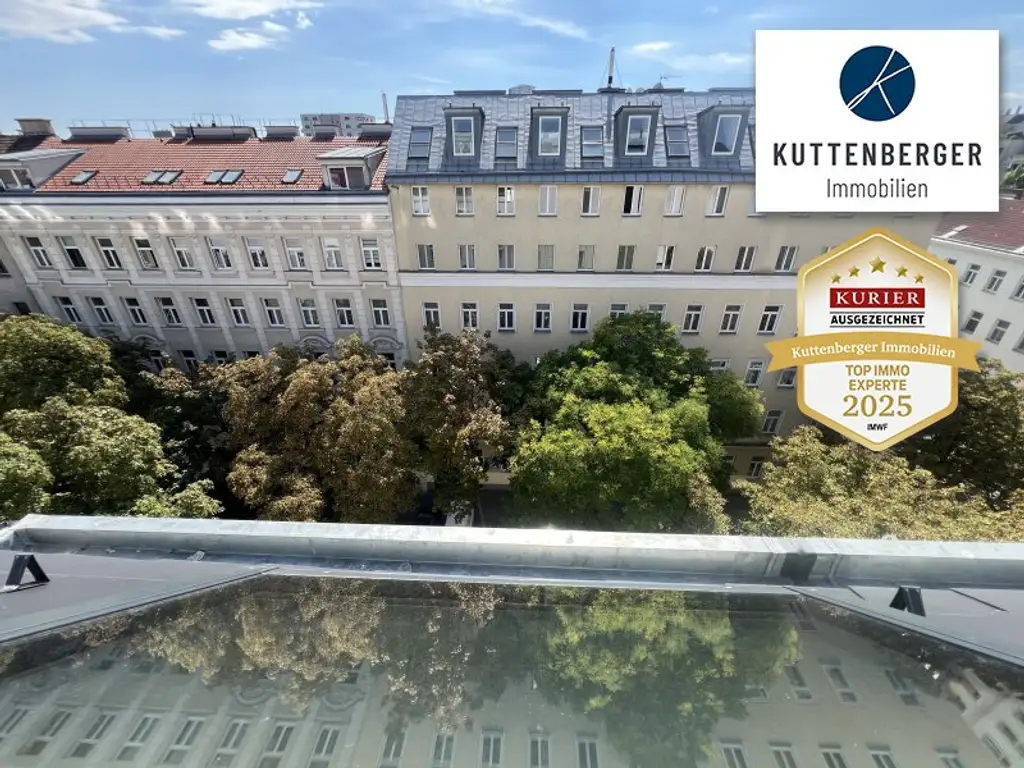 *Superprojekt: ''Über den Baumwipfeln" TOP 51 MIT BALKON + PANORAMA-DACHTERRASSE & WIEN-BLICK