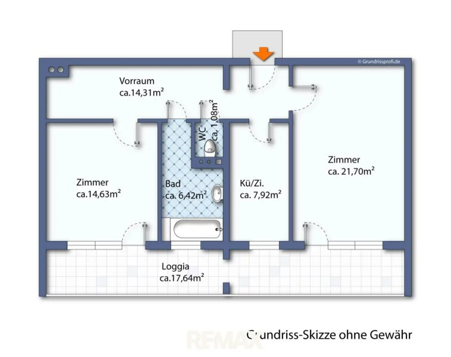 Grundriss-Skizze