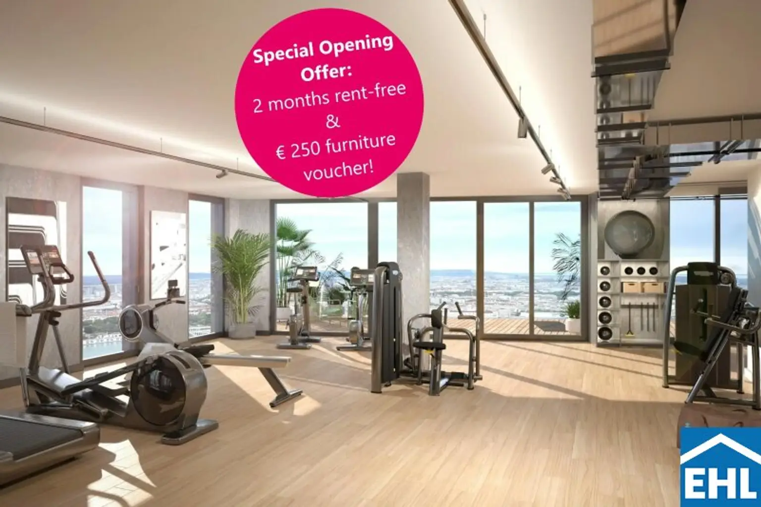Special Opening Offer: 2 Monate mietzinsfrei & € 250,- Möbelgutschein!
