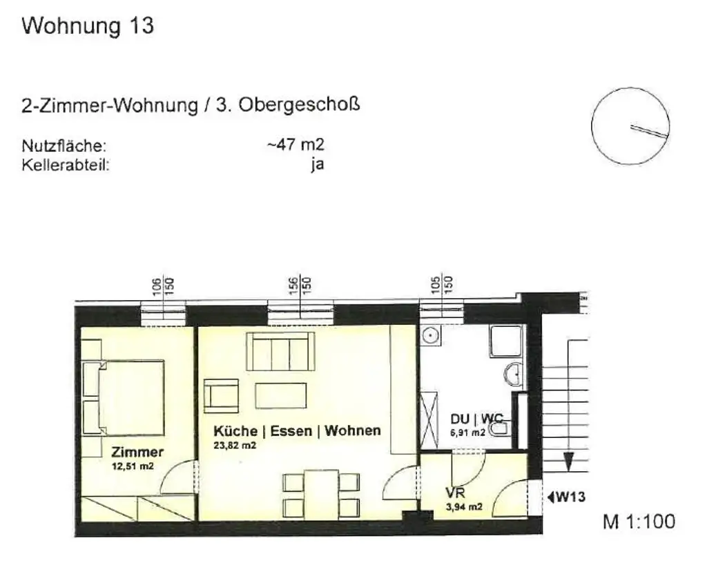 1,5-Zimmer-Eigentumswohnung im Zentrum | 3 Gehminuten zur Uni | vermietet | Leoben | IMS Immobilien KG
