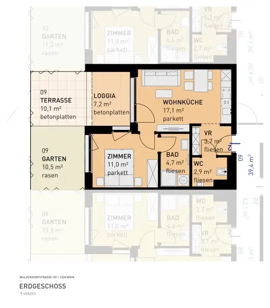 PROVISIONSFREI - Aspern Flats 101 - Ihr Traum vom Eigenheim im Grünen