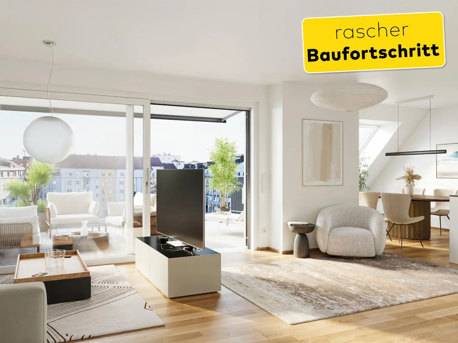 Rascher Baufortschritt! "PILLmein" - 3 Raumwohnung mit 8 m² Balkon (Top 2.5)