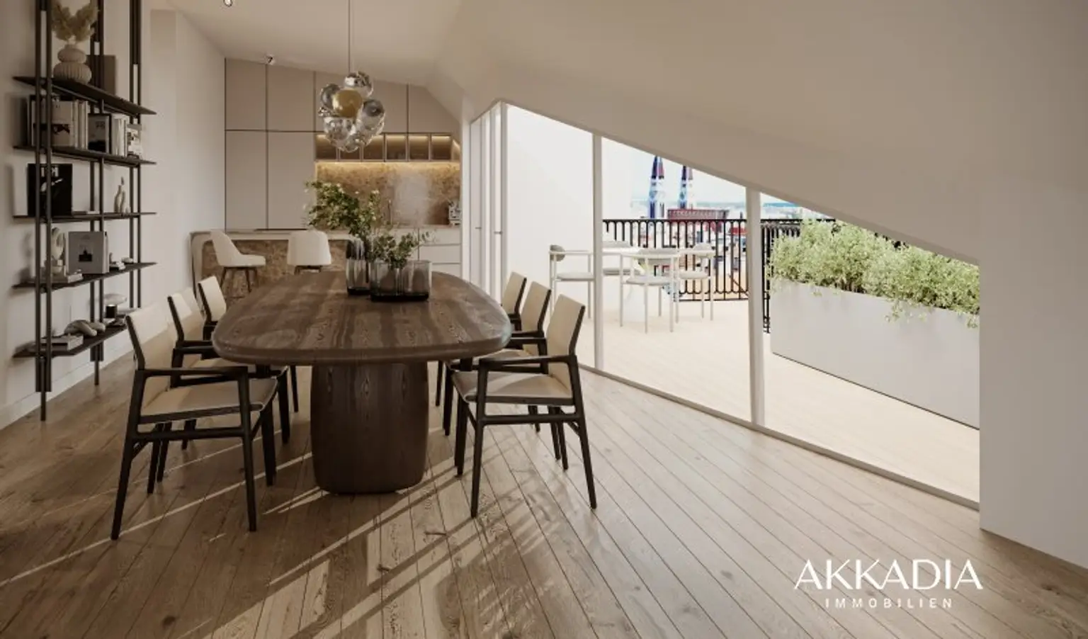 Das Penthouse über den Baumkronen