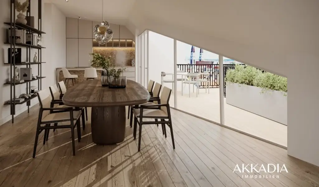 Das Penthouse über den Baumkronen