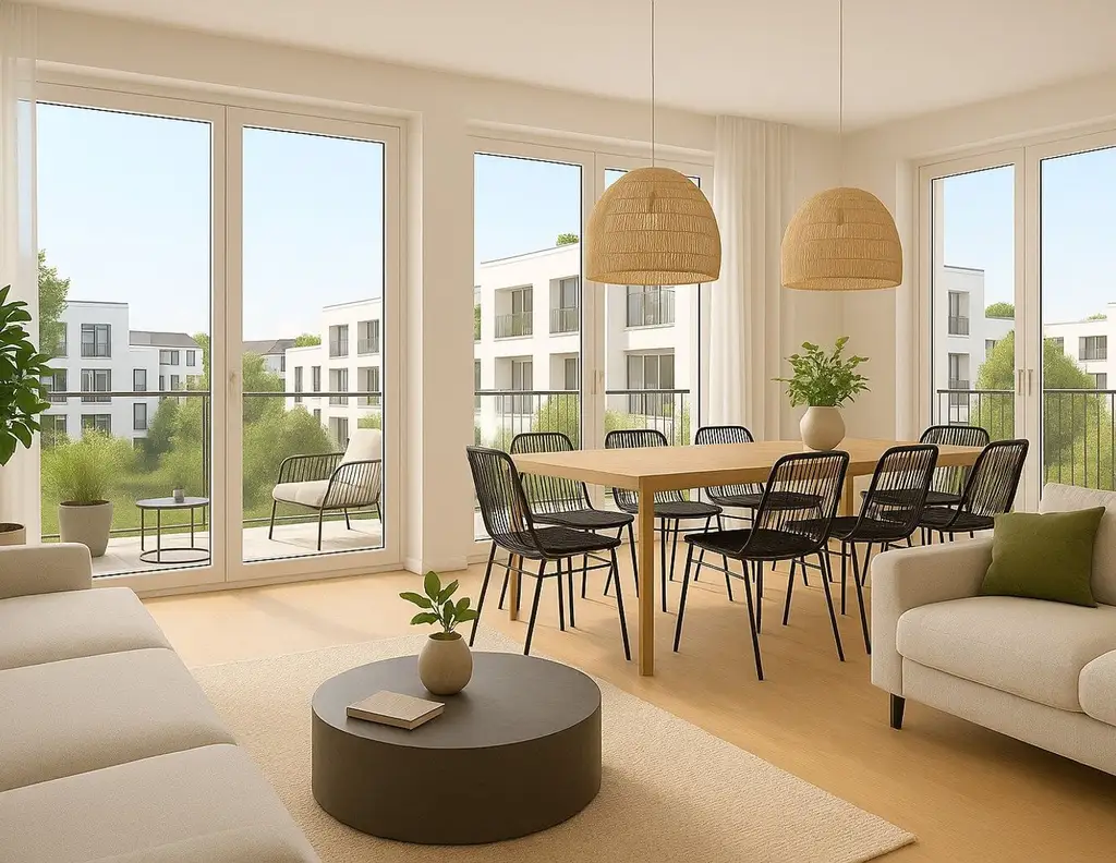 3 Zimmer Dachgeschosswohnung mit Balkon, Nähe Donaulände
