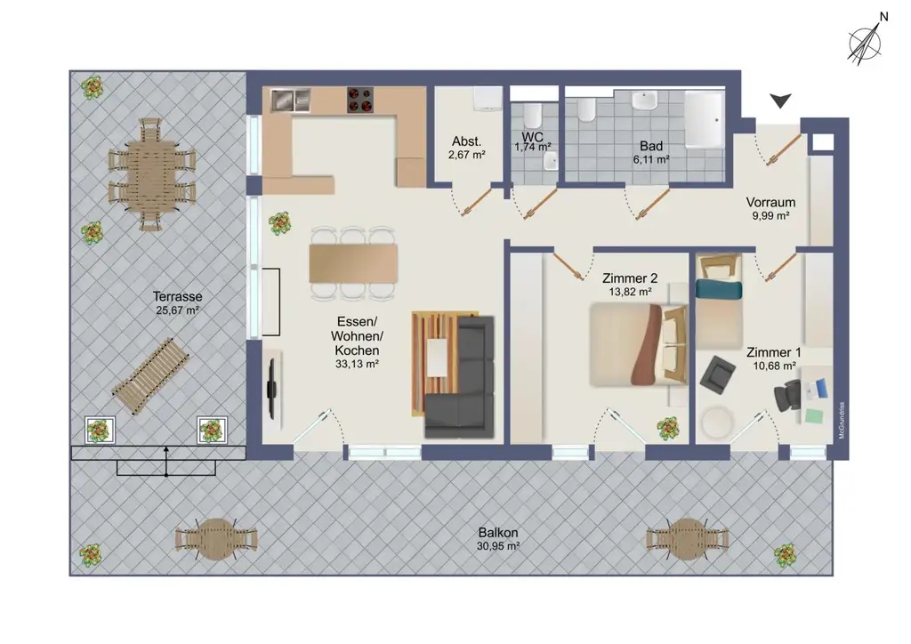 WOHNPARK-GÖSTING: Exklusiver Wohnkomfort im Grünen mit Fernblick