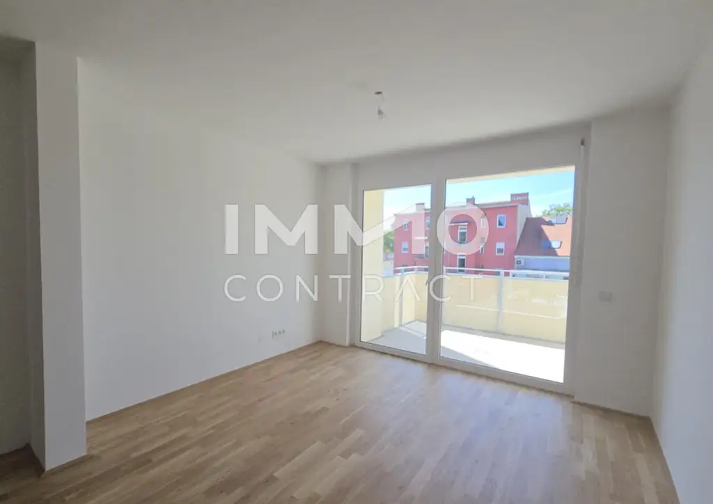 Erstbezug ab 01.10.2025: geförderte 3 Zimmer Wohnung mit Balkon in ruhiger und zentraler Lage - Puchstraße 34 - Top 05